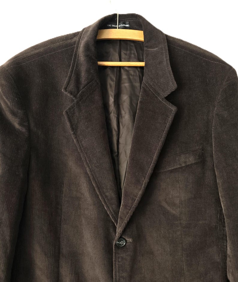 Men's 2 Buttons Classic Corduroy Cheap Priced Unique Dress Blazer Jacket For Men Sale Black