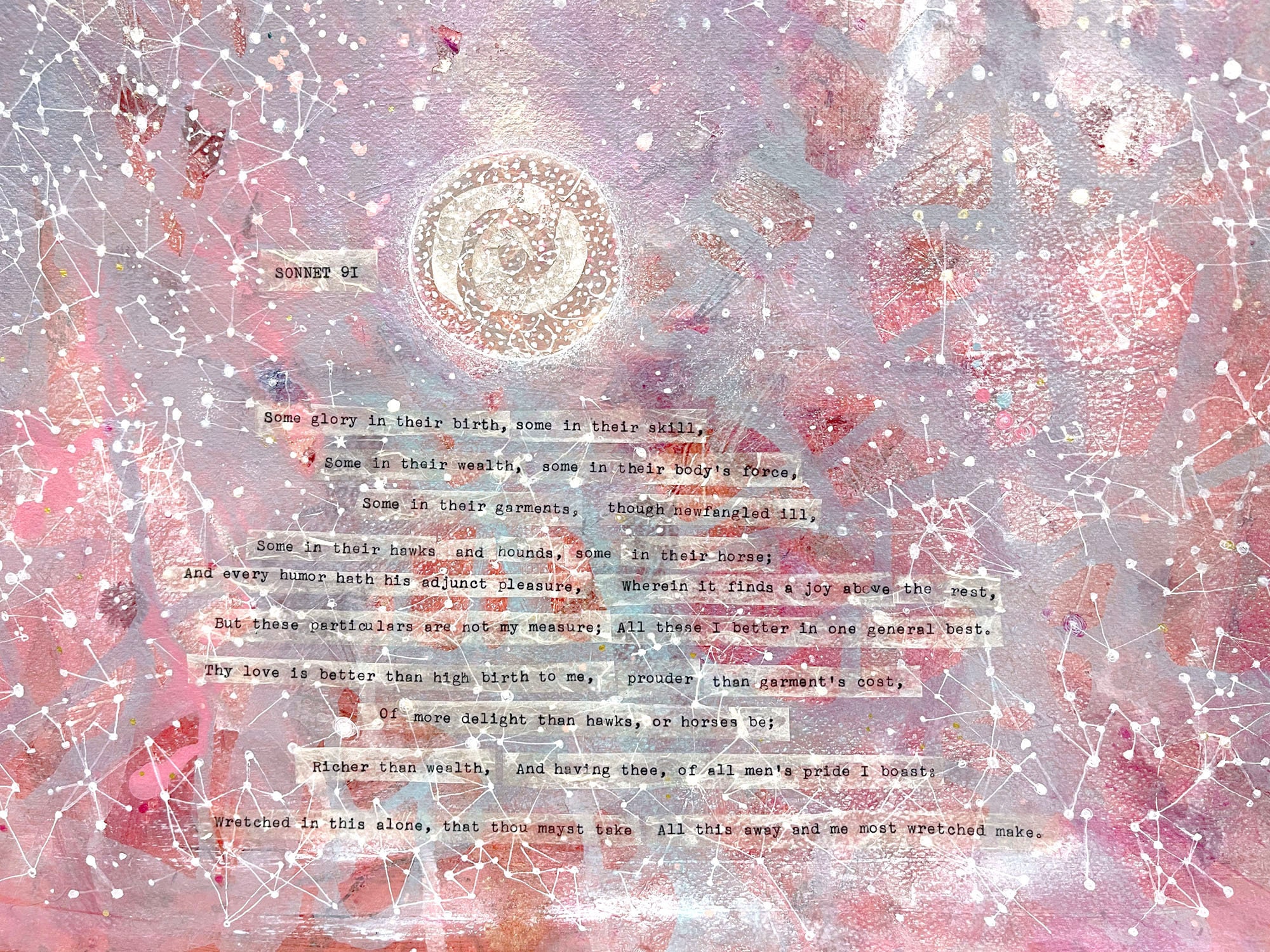 91 Pink Constellation Wall Art 11x14 shakespeare Etsy