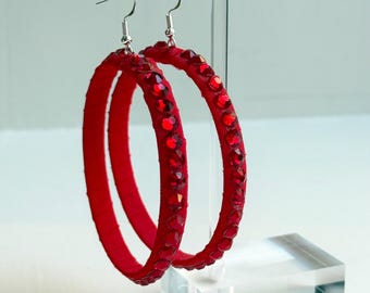 Latin dansoorbellen voor danswedstrijd sieraden strassteen hoepels voor latin dansers wedstrijdoorbellen