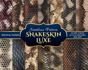 Snakeskin digitales Papier, 12x12 JPG, 300 DPI