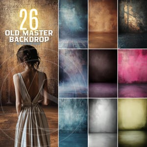 26 Old Master Backdrop Bundle , Portrait Background, Maternity Wedding Vintage Digital Studio Composite Grunge Rembrandt Background,Fine Art