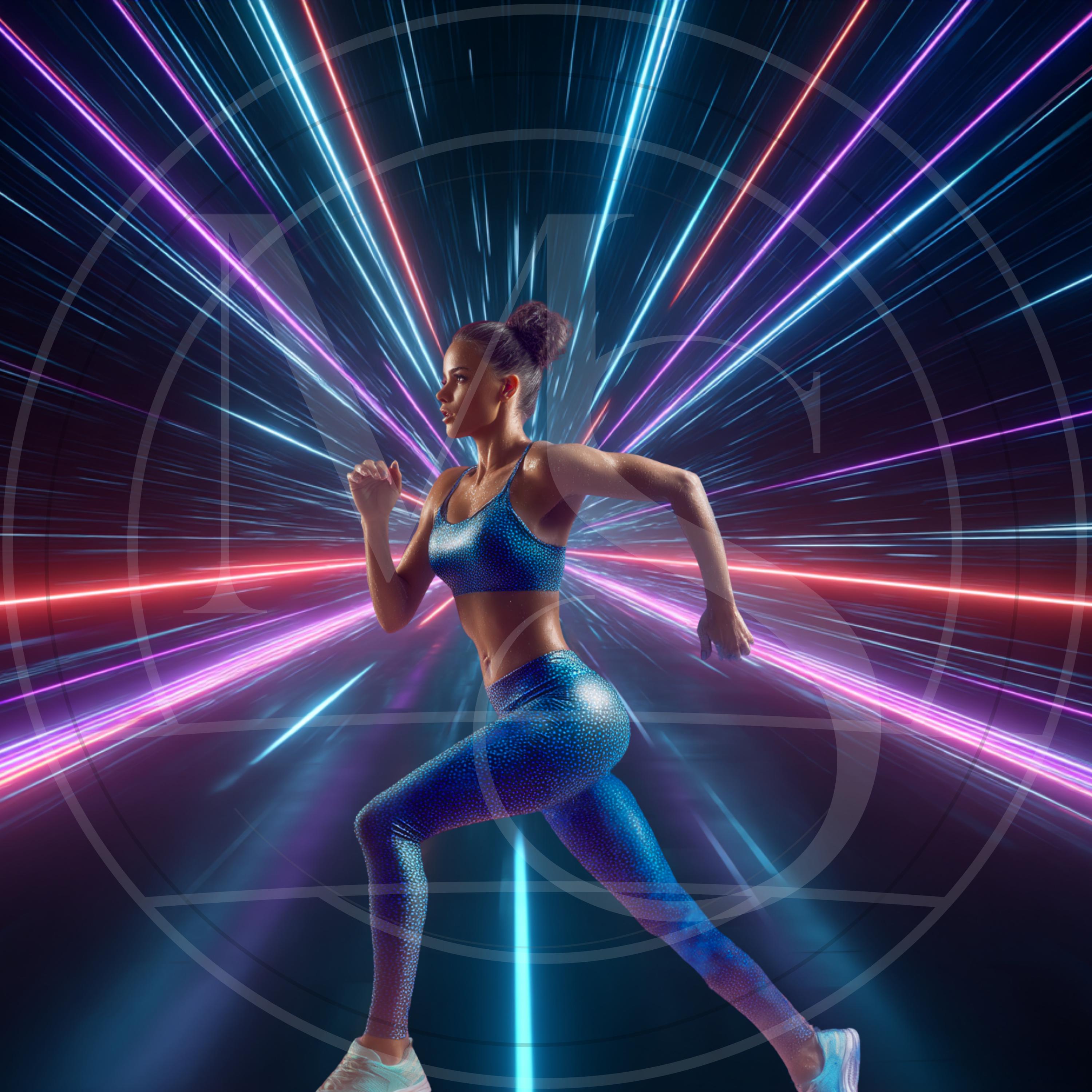 Track and Field Digital Backdrop: Runner, Stadium, Sport (digital ...