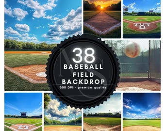 Cenário de campo de beisebol: 38 fundos de pôsteres esportivos (download digital)