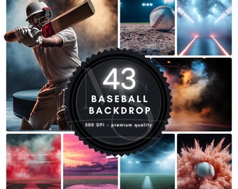 43 fondos digitales de béisbol y sóftbol: luces de estadio, efecto de humo (PDF)