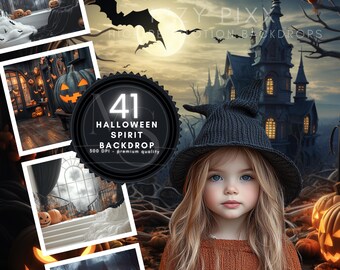 Halloween-Fotografie Kulissen: Horror Kürbis Digitale Hintergründe (8064x5376px, 300 DPI) (Digital Download)