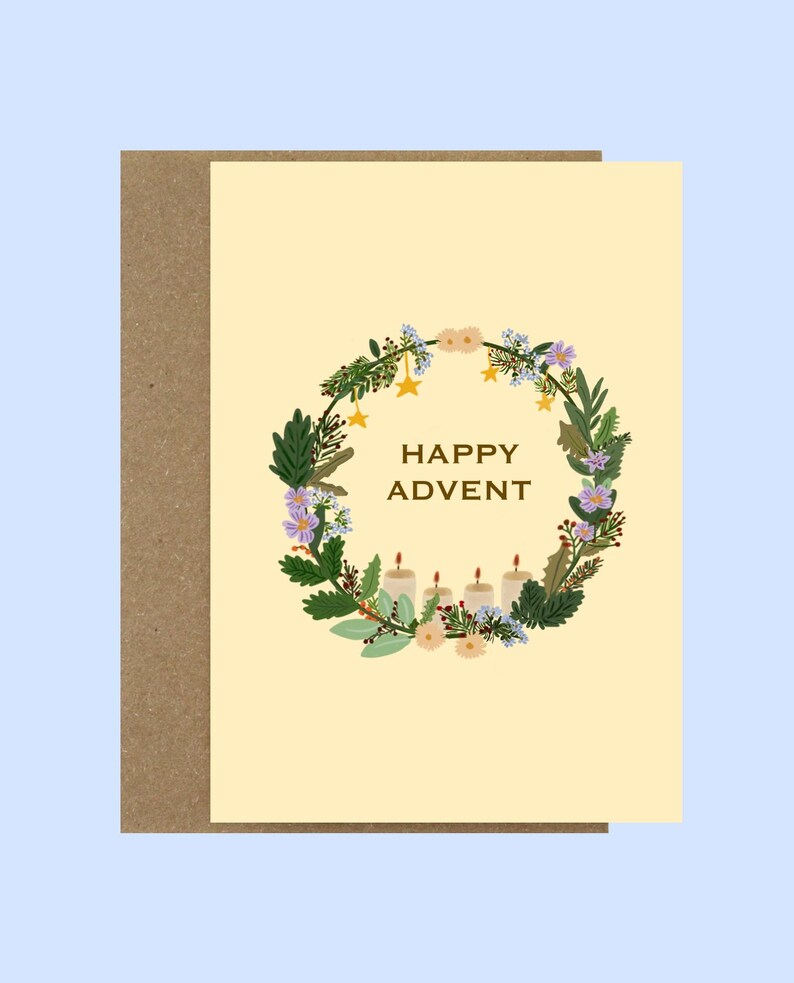 Printable Advent Card, Advent Card Digital Download, Digital ...