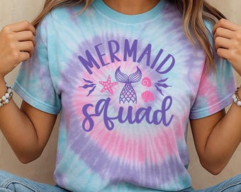 Mermaid Squad Shirt, Birthday Squad, Birthday Mermaid Tshirt, Shell Shirt, Summer Birthday