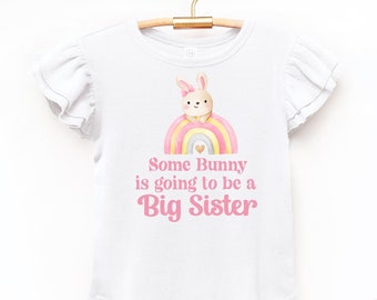 Big Sister Announcement Shirt: Easter Bunny Pregnancy Reveal
