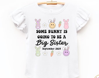 Big Sister Easter Shirt: Bunny Pregnancy Announcement