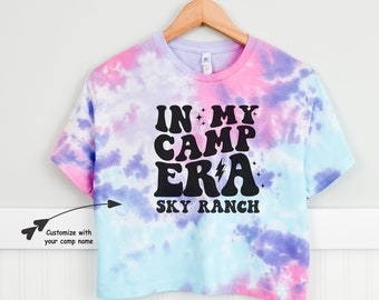 Summer Camp Shirt, Personalized Camp Shirt, In My Camp Era Shirt, Camping Shirt, Tie Dye Shirt