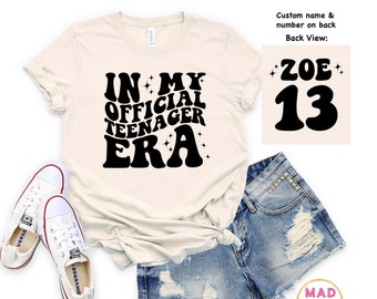 Official Teenager Era Shirt: 13th Birthday, Cotton Tee