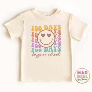 100 Days of School Shirt, 100 Days of School Shirt for teacher, Retro School Shirt