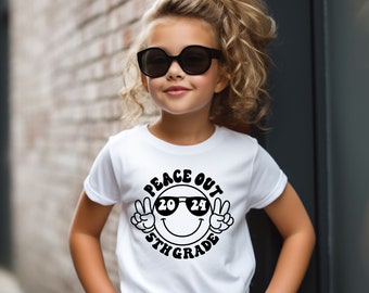 Peace Out 5th Grade, Teacher Shirt, Fifth Grade Shirt, Last Day of School Shirt
