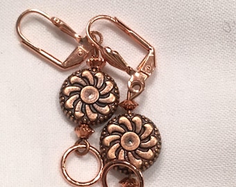 Antique Copper Earrings