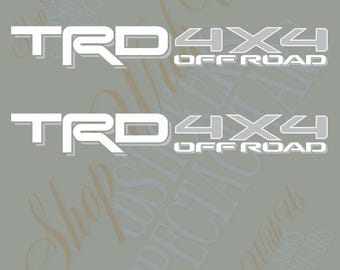 2 TRD 4x4 OFF Road stickers truck bumper Decals Vinyl TRD 4x4 Toyota Tacoma Trd 4x4 decal Tundra bumper Trd decal 4x4 off road truck sticker