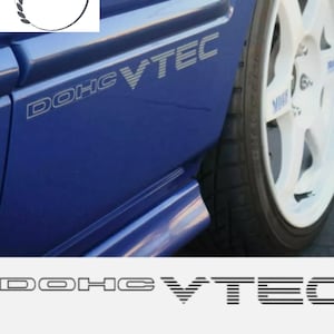 DOHC Vtec Stickers Decals DOHC vinyl Honda 92-00 Gray Civic decals Si Die Cut Vinyl OEM premium water resistant durable honda vtec decals