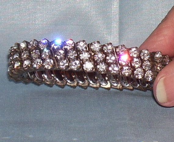 RHINESTONE Expansion BRACELET by PARCO Vintage 195