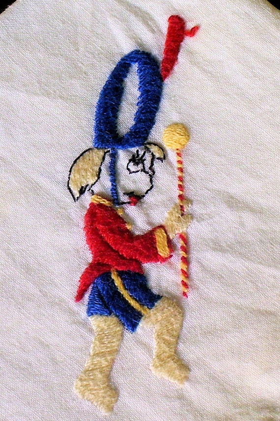 Child's Hankie, Majorette Hankie, Vintage 1950s