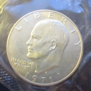 1971 UNCIRCULATED EISENHOWER Silver DOLLAR 40 percent Silver
