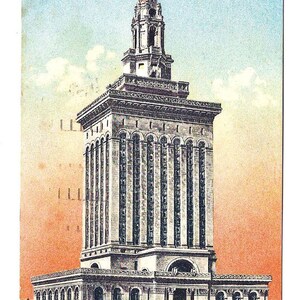 OAKLAND CITY HALL, New City Hall, Postcard 1912 with World’s Panama Pacific Exposition San Francisco 1915 Postmark