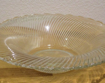 DIANA  Pattern Round Glass Bowl, Federal Glass Co 1937-1941
