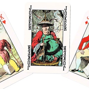 REGENCY CARICATURES on Playing Cards, Brighton Pavilion on Reverse,  2 sets Available, Choose 1 or Both