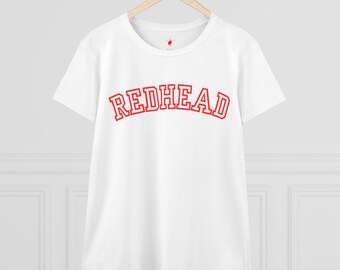Redhead middelgewicht katoenen T-shirt voor dames