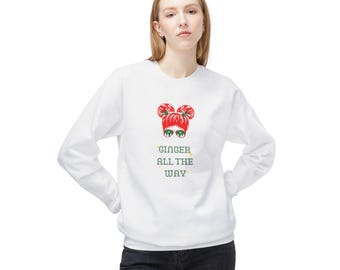 Ginger All the Way Softstyle Fleece Rundhals-Sweatshirt
