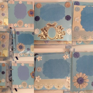 Baby Boy Scrapbook Album, 22 Pages Vintage Style image 5