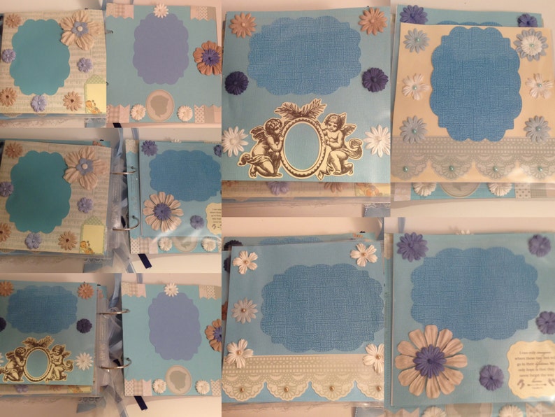 Baby Boy Scrapbook Album, 22 Pages Vintage Style image 5