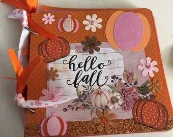 FALL AUTUMN Scrapbook Album 6x6