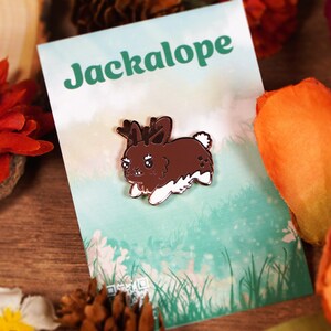 Jackalope - Enamel Pin - 1 Inch - Hard Enamel