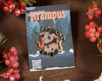 Krampus - Emaljnål - 3,8 cm - Hård emalj