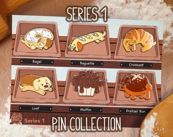 Pantry Pups Series One - Pin Collection Set - Enamel Pin - 1.5 Inch - Hard Enamel