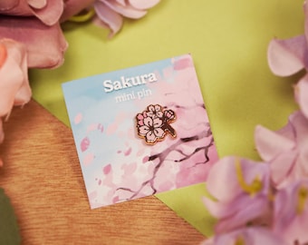 Sakura - Mini Emaille Pin - 1,5 cm - Hard Emaille
