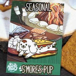 S'mores - Pantry Pups - Enamel Pin - 1.5 Inch - Hard Enamel