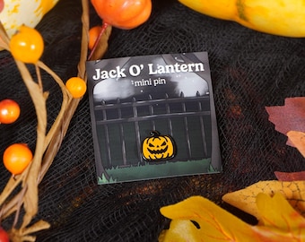 Jack O' Lantern - Mini Emaille Pin - 1/2 Zoll - Hard Emaille