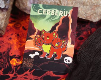 Cerberus - Enamel Pin - 1.5 Inch - Hard Enamel