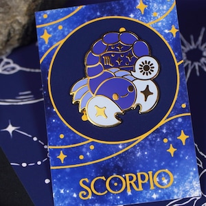 Scorpio - Zodiac - Star Sign - Enamel Pin - 1.5 Inch - Hard Enamel