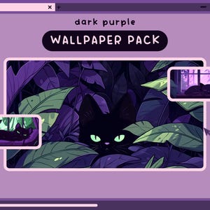 dark purple wallpaper dark aesthetic wallpapers kawaii witch desktop wallpaper purple desktop background cat wallpapers cute ghost wallpaper