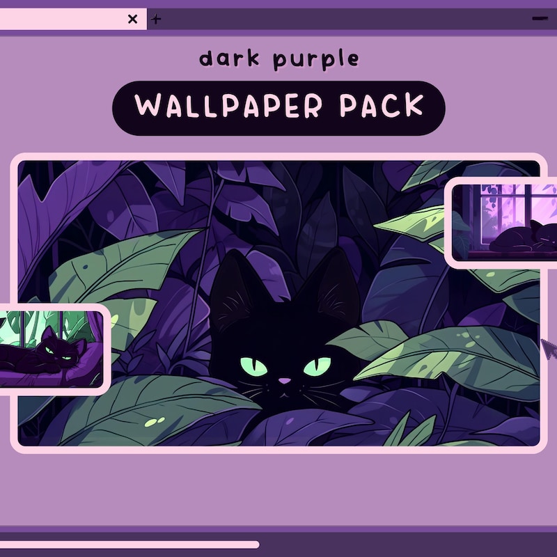 Purple Wallpaper Anime - Etsy Canada