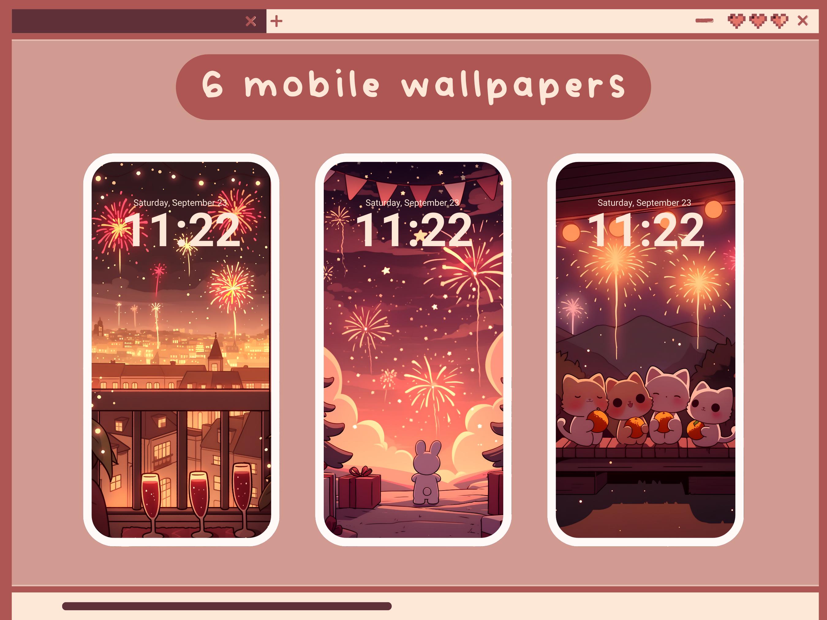 New Year Wallpaper Sky Aesthetic Wallpapers Kawaii Desktop Wallpaper