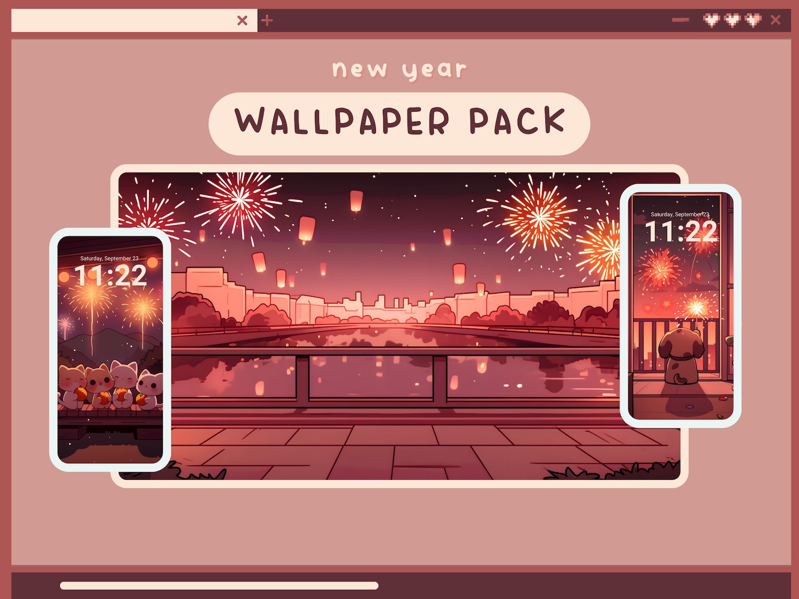 New Year Wallpaper Sky Aesthetic Wallpapers Kawaii Desktop Wallpaper