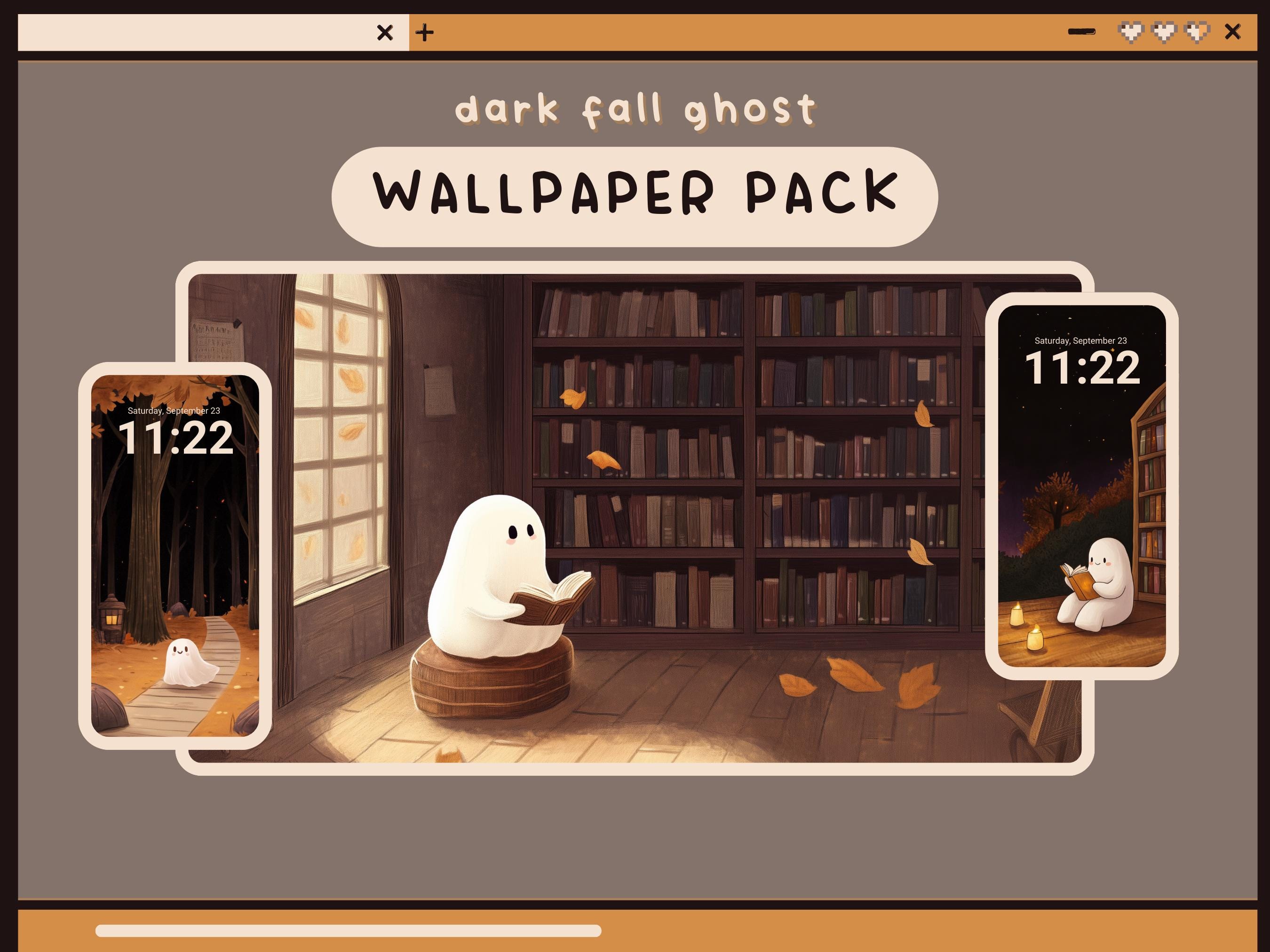 dark fall ghost wallpaper dark aesthetic wallpapers cute ghost desktop wallpaper brown desktop background lofi wallpaper cute dark wallpaper