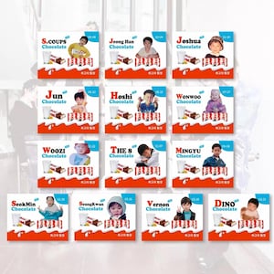 Lindos palitos de chocolate para correo de Baby Seventeen, pegatinas de Kpop, geniales, lindos, regalos para fanáticos de Kpop, grupo de chicos, Kpop