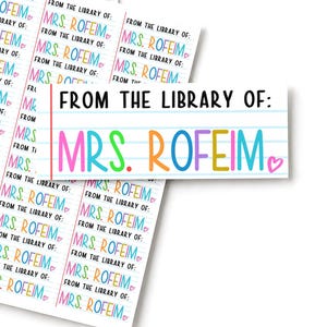 This Belongs to Teacher Stickers, Teacher Book Labels ,Teacher Supplies Labels, Teacher Gifts, Personalized Name Labels, Classroom Decor