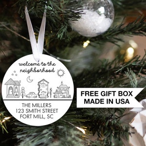Personalized New Home Christmas Ornament | Welcome to the Neighborhood Christmas Ornament | Our First Home Christmas Ornament