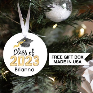 Personalized Graduation Ornament| Class of 2024| Personalized Graduation Christmas Ornament | Graduation Keepsake | Graduation Gift