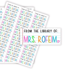 This Belongs to Teacher Stickers, Teacher Book Labels ,Teacher Supplies Labels, Teacher Gifts, Personalized Name Labels, Classroom Decor