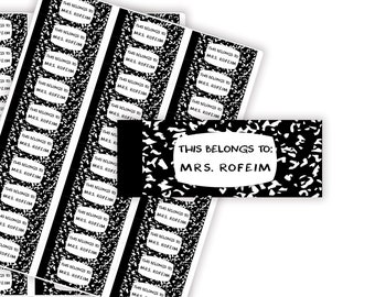 This Belongs to Teacher Stickers, Teacher Book Labels ,Teacher Supplies Labels, Teacher Gifts, Personalized Name Labels, Classroom Decor